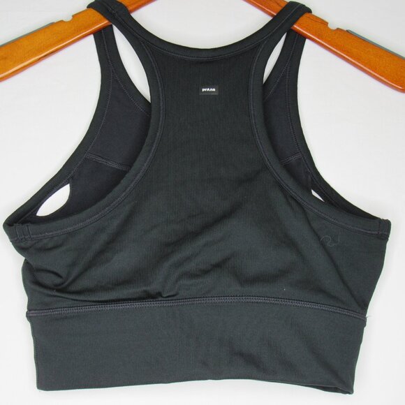 Prana Black BECKSA High Neck Racer Back Bralette Women's S Small - Picture 7 of 8